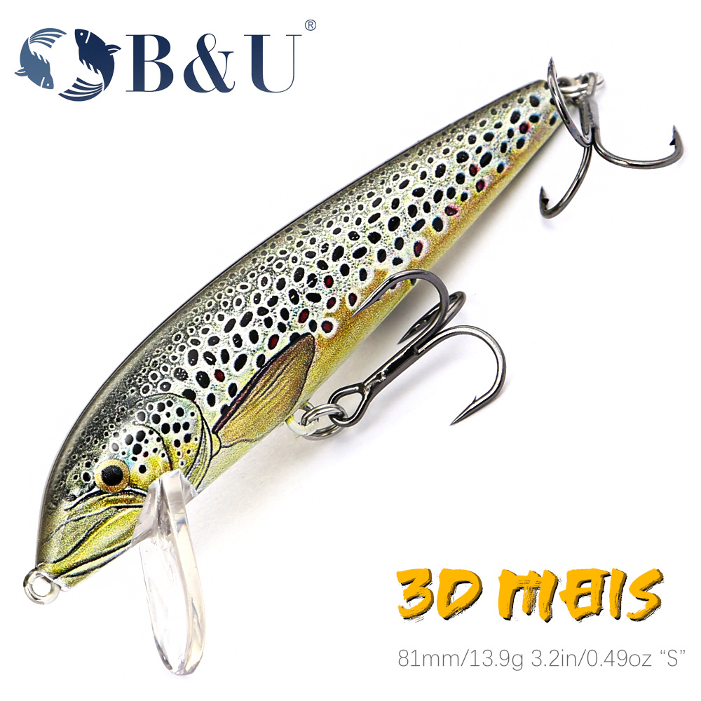 B&U 80mm Sinking Minnow Wobbli - Fishing Lure Jerkbait 리뷰 및 가격
