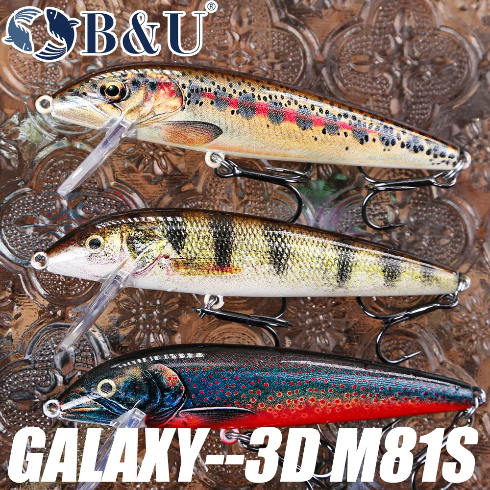B&U 80mm Sinking Minnow Wobbli - Fishing Lure Jerkbait 리뷰 및 가격