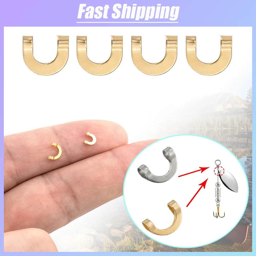 100pcs Fishing U Shaped Fixed  - Fishing Lure Spinnerbait 리뷰 및 가격