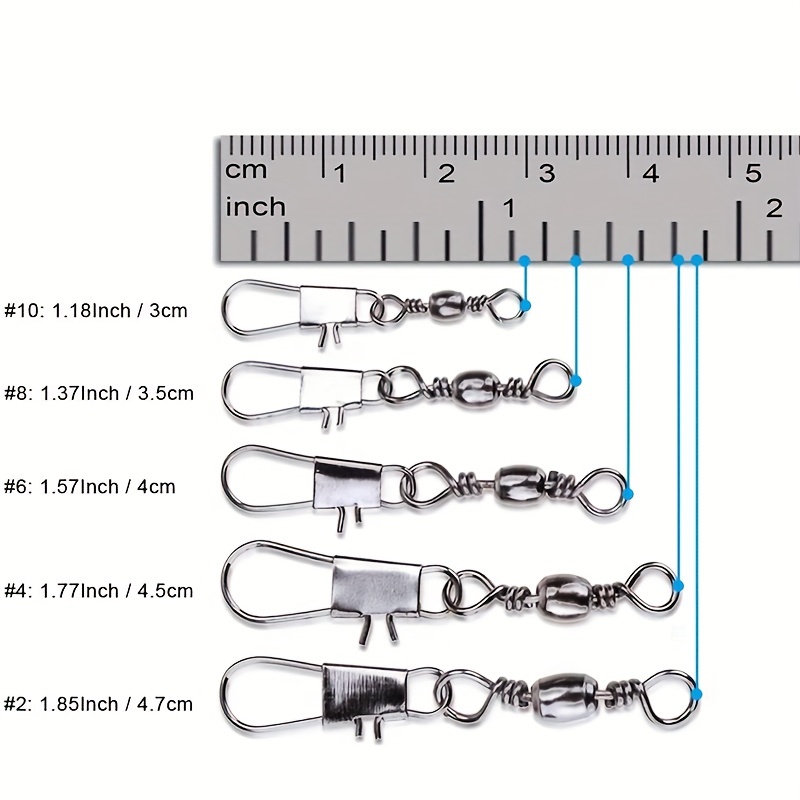 50/200pcs Barrel Snap Swivel F - Fishing Lure Accessories 리뷰 및 가격
